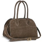 Italian Genuine Suede Top-Handle Bag | Novara