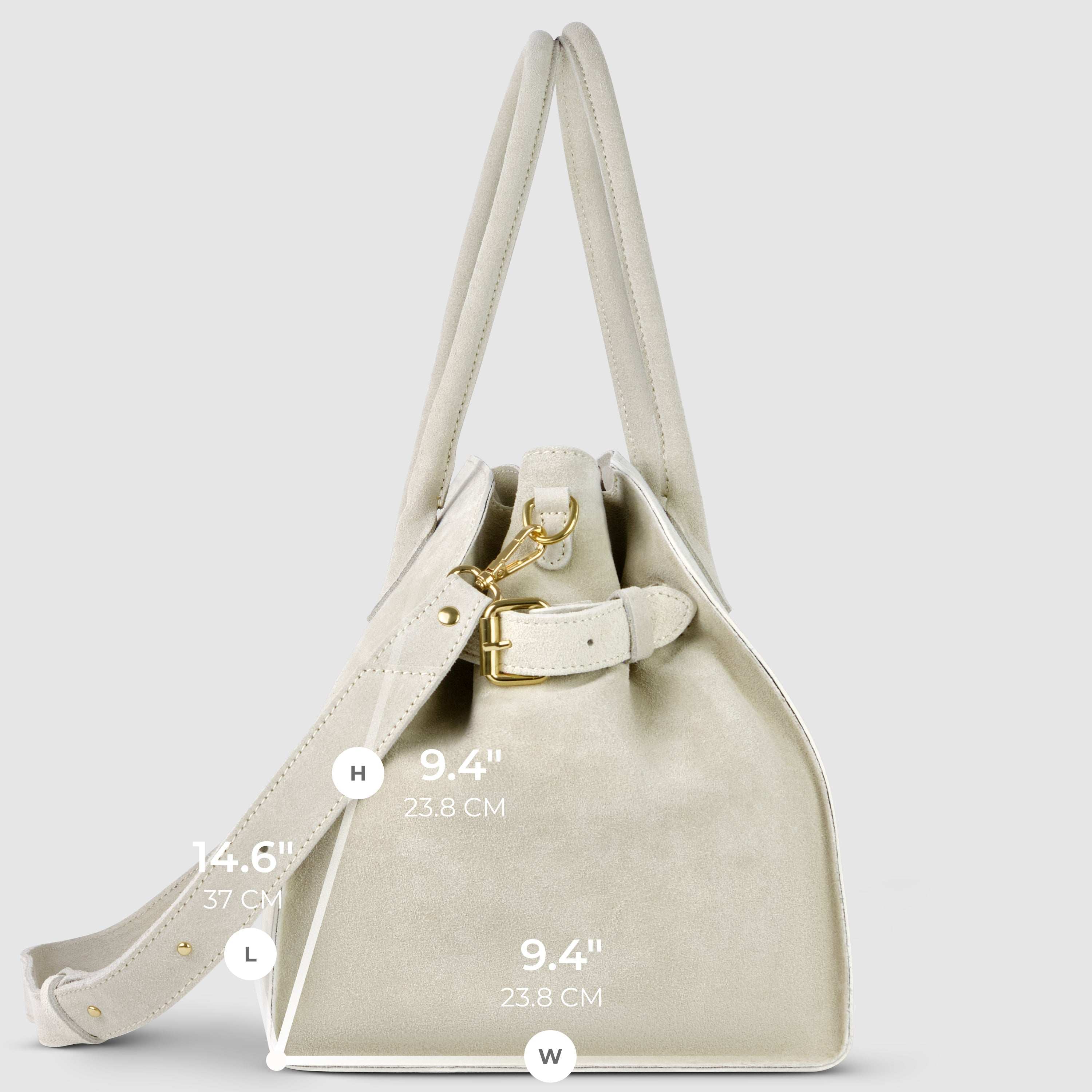 Italian Genuine Suede Top-Handle Bag 413912