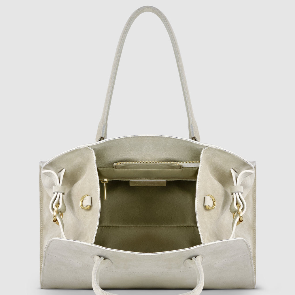 Italian Genuine Suede Top-Handle Bag 413912