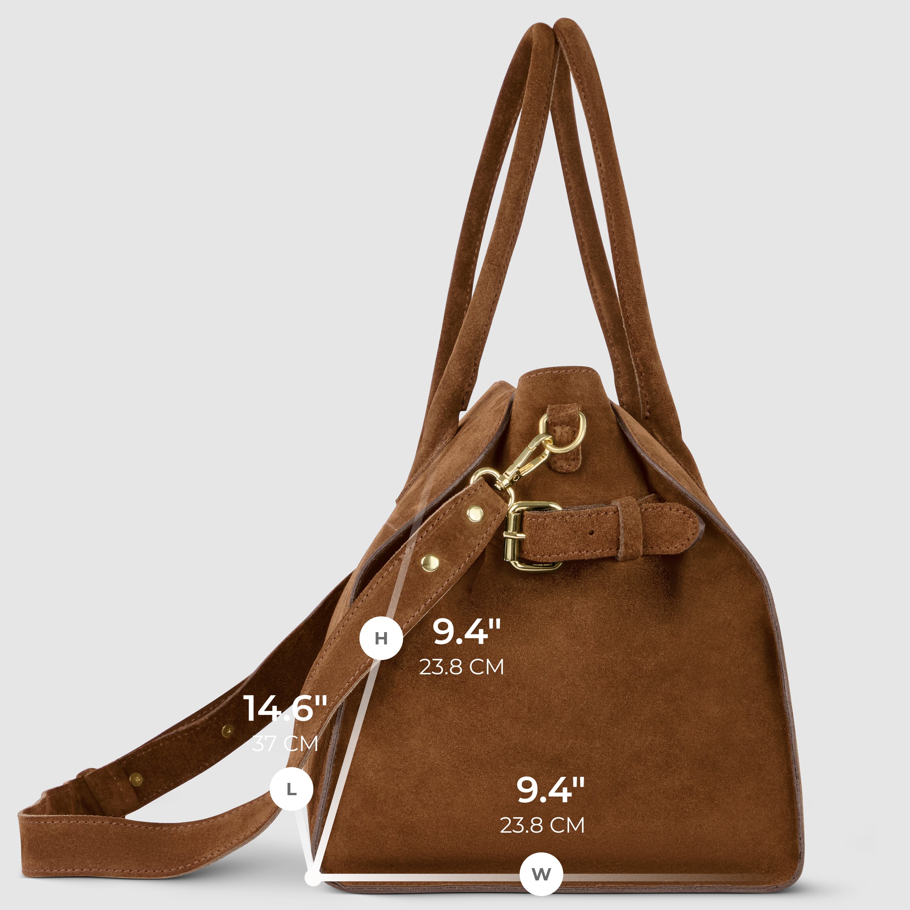Italian Genuine Suede Top-Handle Bag 413912