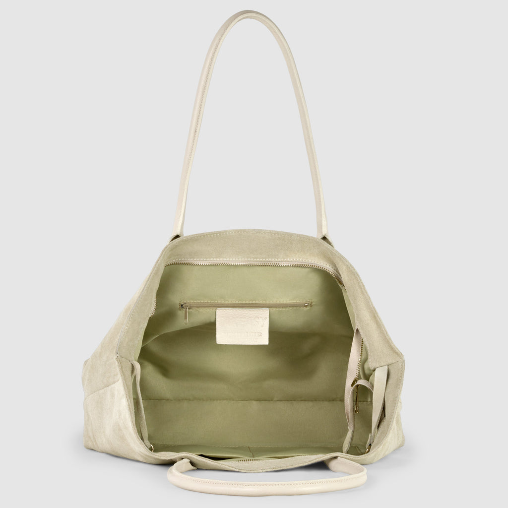 Italian Genuine Suede Tote Bag 242235