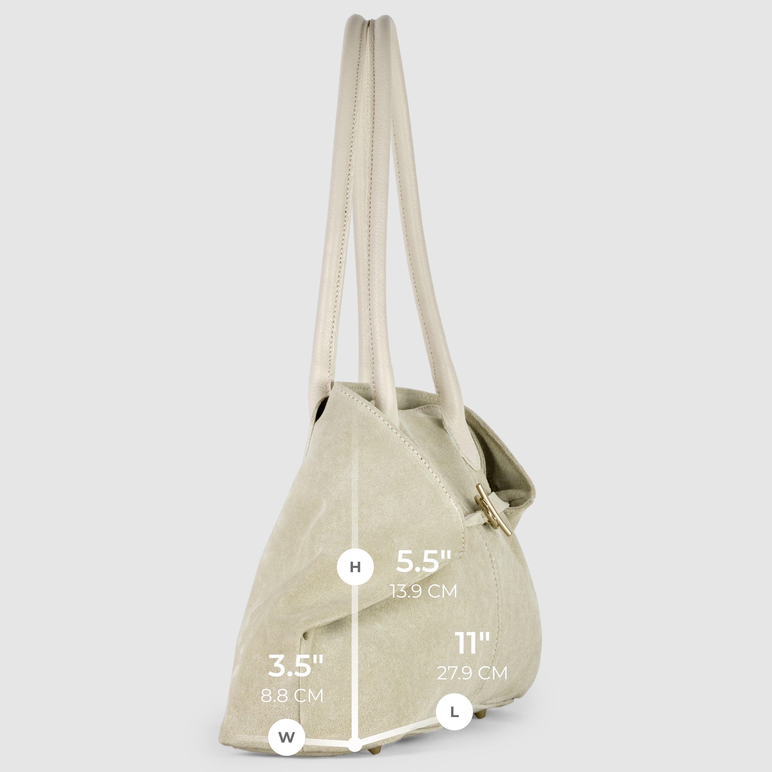 Italian Genuine Suede Tote Bag 242235