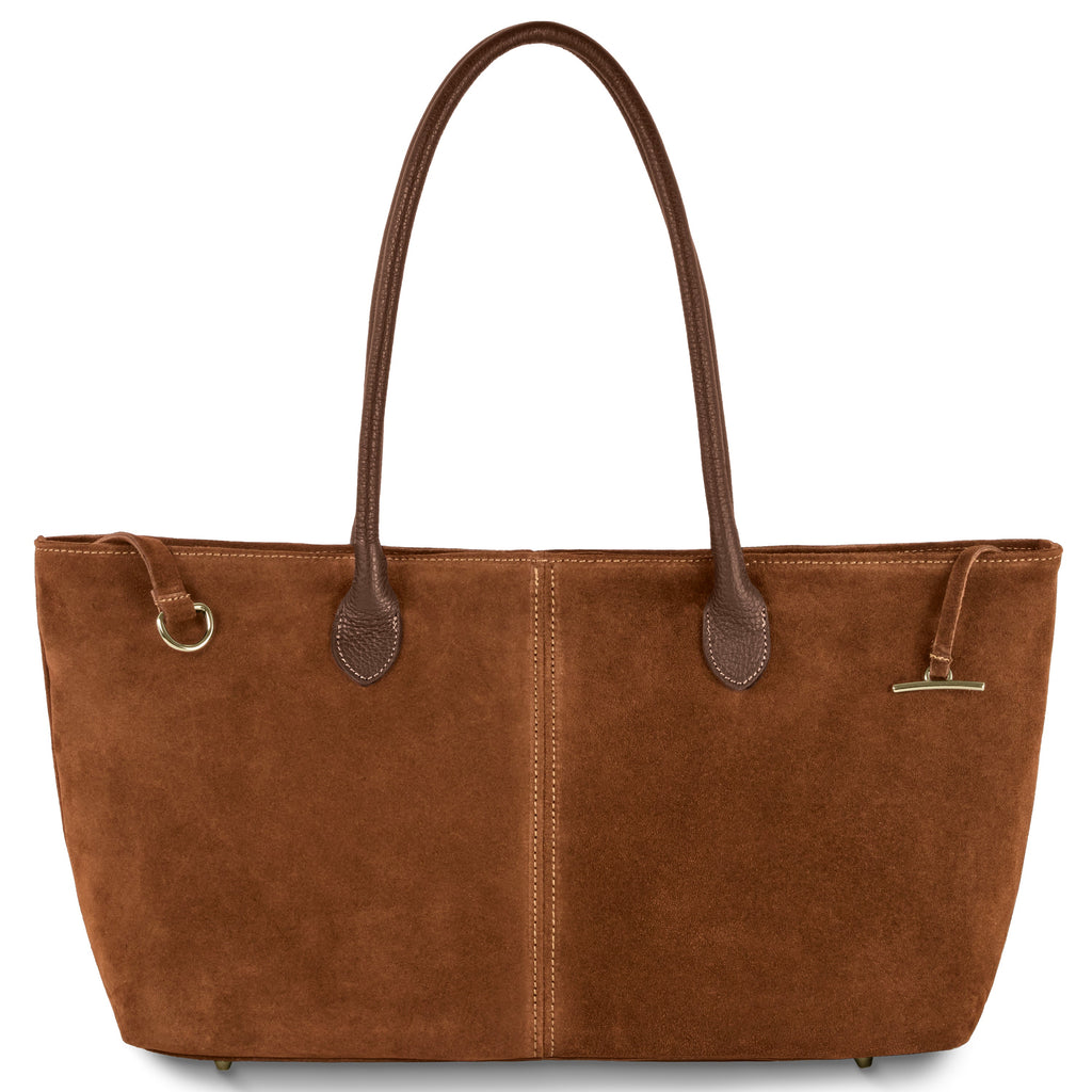 Italian Genuine Suede Tote Bag 242235