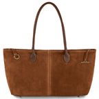 Italian Genuine Suede Tote Bag 242235