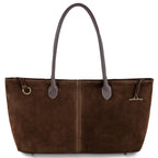 Italian Genuine Suede Tote Bag 242235