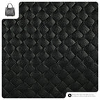 Italian Genuine Woven-Embossed Metallic Suede Top-Handle Bag | Savona
