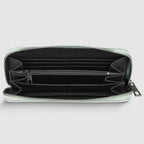 Italian Genuine Woven-Embossed Metallic Suede Wallet | Trento