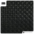 Italian Genuine Woven-Embossed Metallic Suede Wallet | Trento