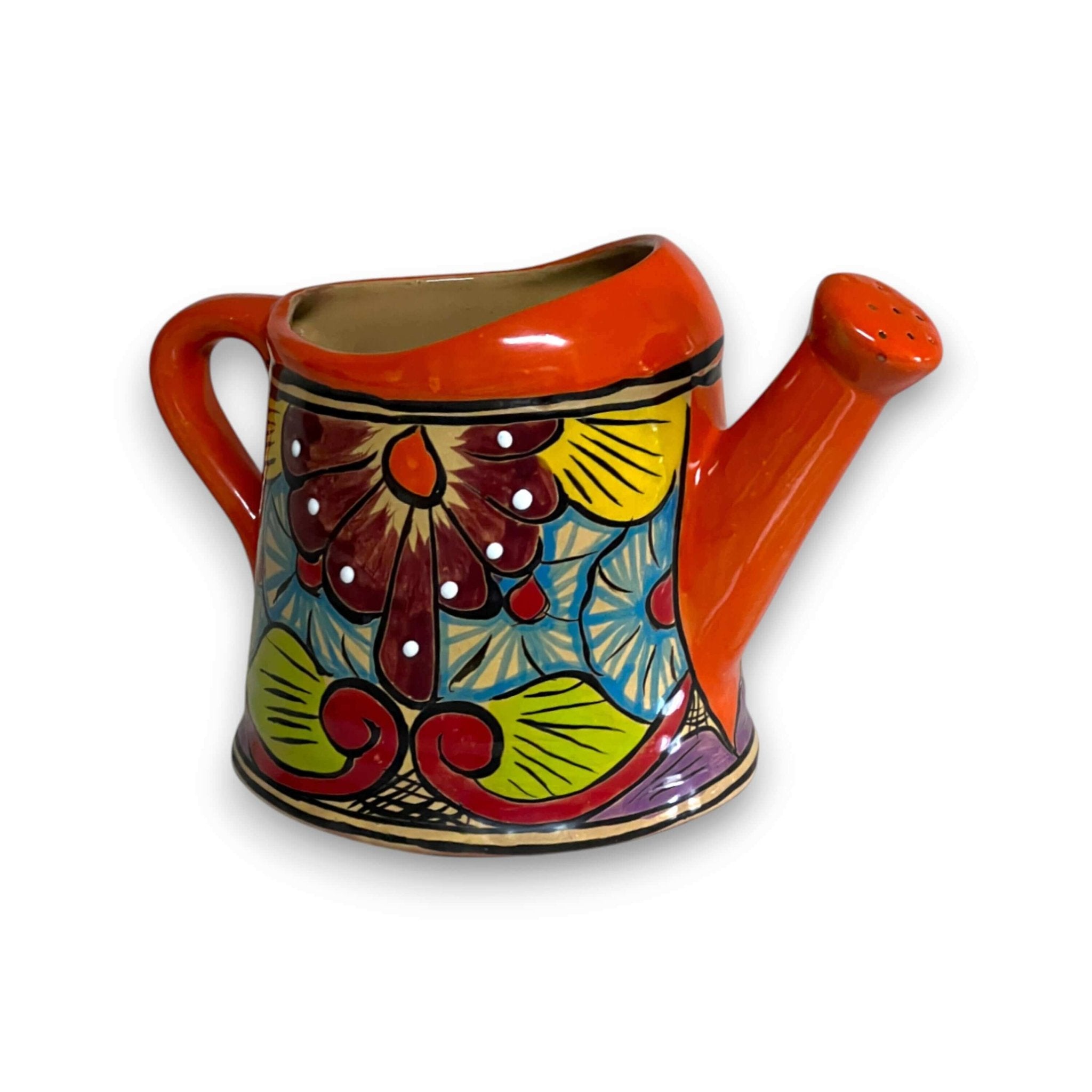 Talavera Watering Can Planter | Hand - Painted Mexican Pottery - Che Cose Belle