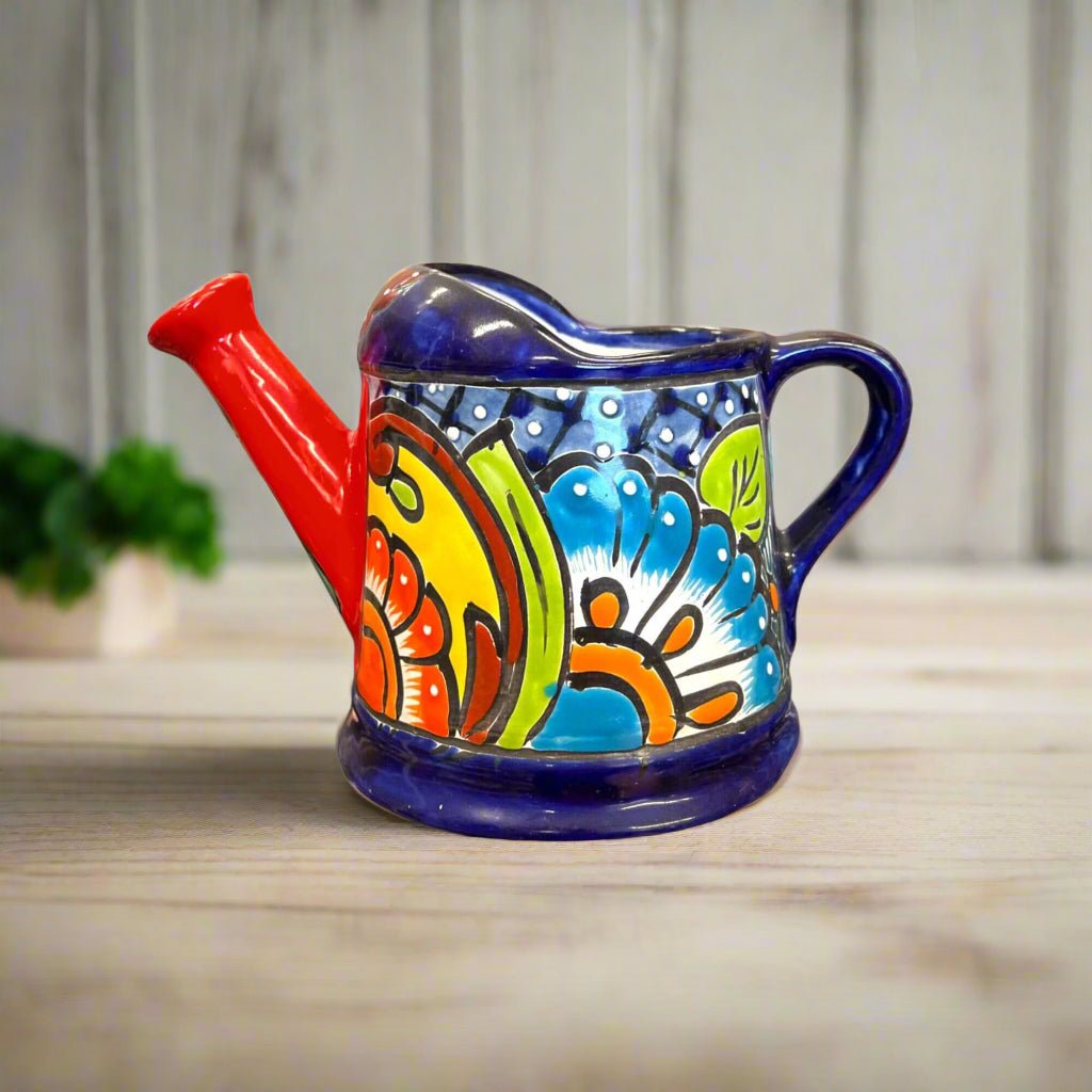 Talavera Watering Can Planter | Hand - Painted Mexican Pottery - Che Cose Belle