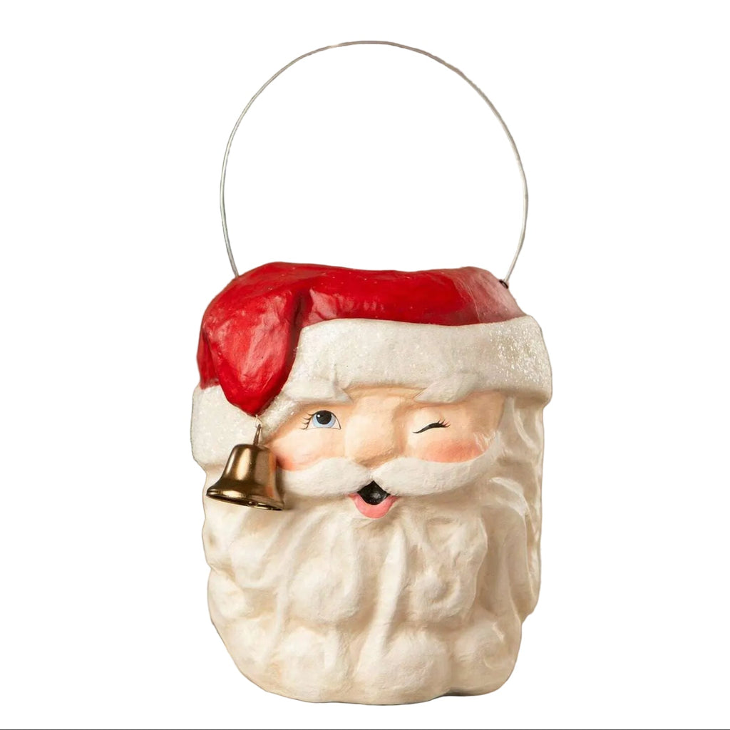 Tall Santa Bucket | Bethany Lowe | Christmas Decor - Che Cose Belle