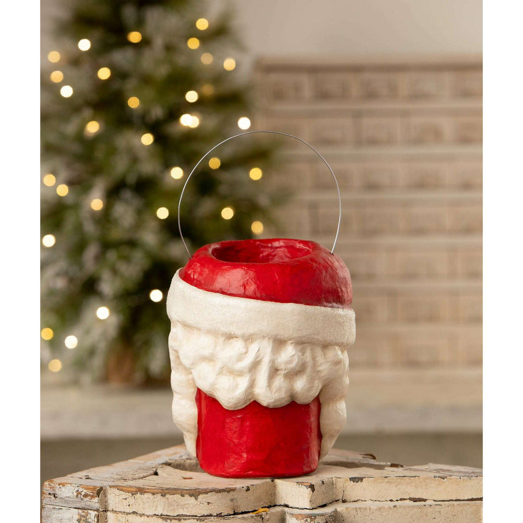 Tall Santa Bucket | Bethany Lowe | Christmas Decor - Che Cose Belle