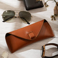 Tan Leather Sunglasses Case - Che Cose Belle