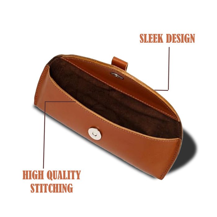 Tan Leather Sunglasses Case - Che Cose Belle