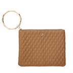 The Bracelet Pouch — Caramel Quilted