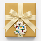 Tangled in Lights Cat Ornament - Che Cose Belle