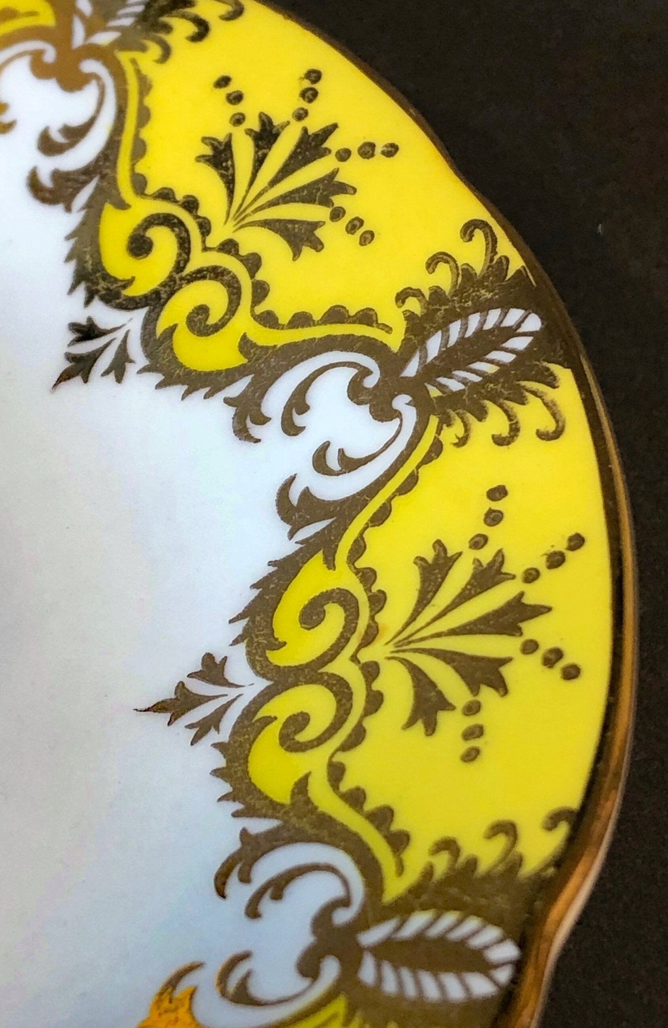 Tea Cup and Saucer by Paragon Made in England in Yellow, Gold, Pink - Che Cose Belle