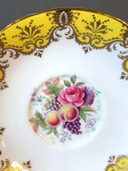 Tea Cup and Saucer by Paragon Made in England in Yellow, Gold, Pink - Che Cose Belle