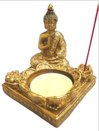 Tea Light and Incense Holder - Sitting Buddha - Che Cose Belle