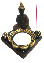 Tea Light and Incense Holder - Sitting Buddha - Che Cose Belle