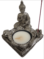 Tea Light and Incense Holder - Sitting Buddha - Che Cose Belle