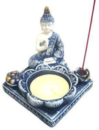 Tea Light and Incense Holder - Sitting Buddha - Che Cose Belle
