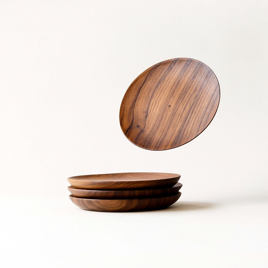 Teak Coasters - set of 4 - Che Cose Belle