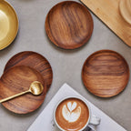 Teak Coasters - set of 4 - Che Cose Belle