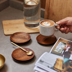 Teak Coasters - set of 4 - Che Cose Belle