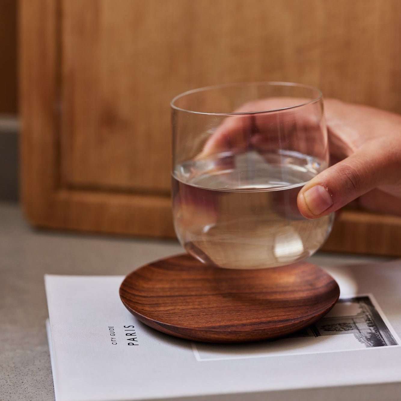 Teak Coasters - set of 4 - Che Cose Belle