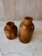 Teak Flower Vases - Che Cose Belle