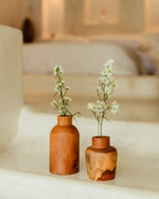 Teak Flower Vases - Che Cose Belle