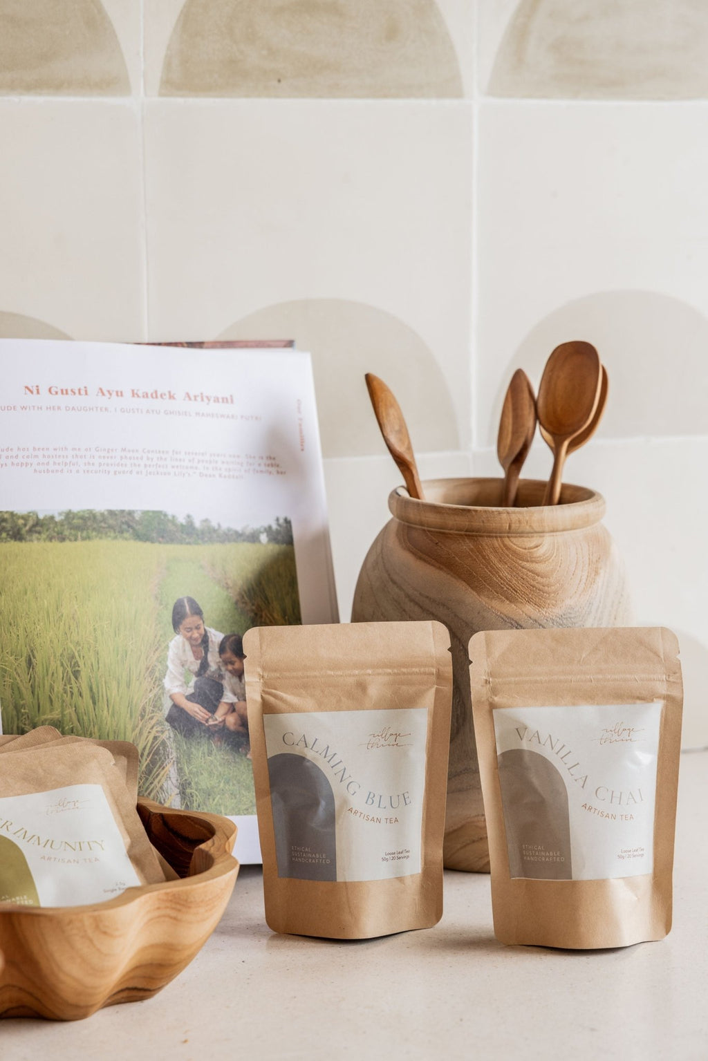 Teak Stirring Spoons - Che Cose Belle