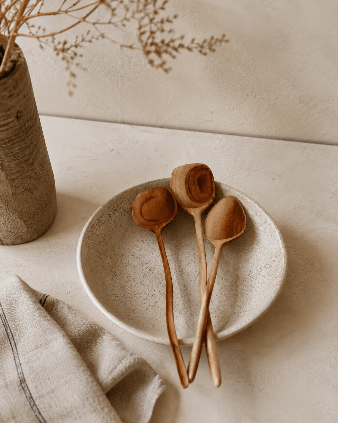 Teak Stirring Spoons - Che Cose Belle