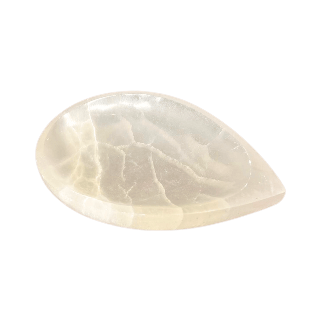 Teardrop Selenite Bowl - Che Cose Belle