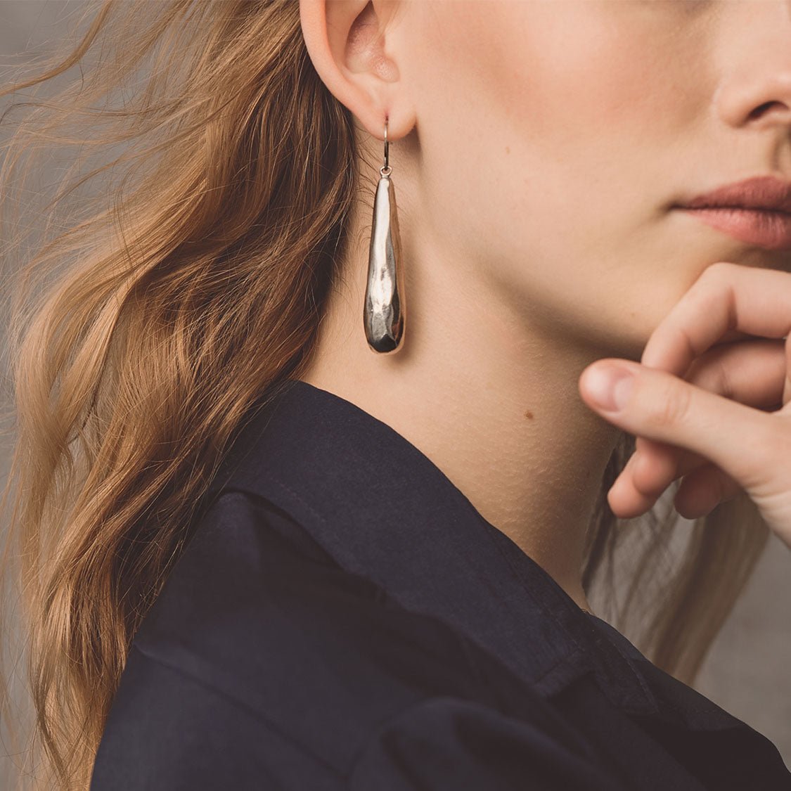 Teardrop Silver Earrings - Che Cose Belle