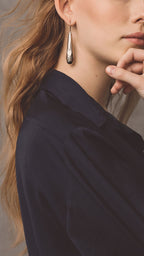 Teardrop Silver Earrings - Che Cose Belle