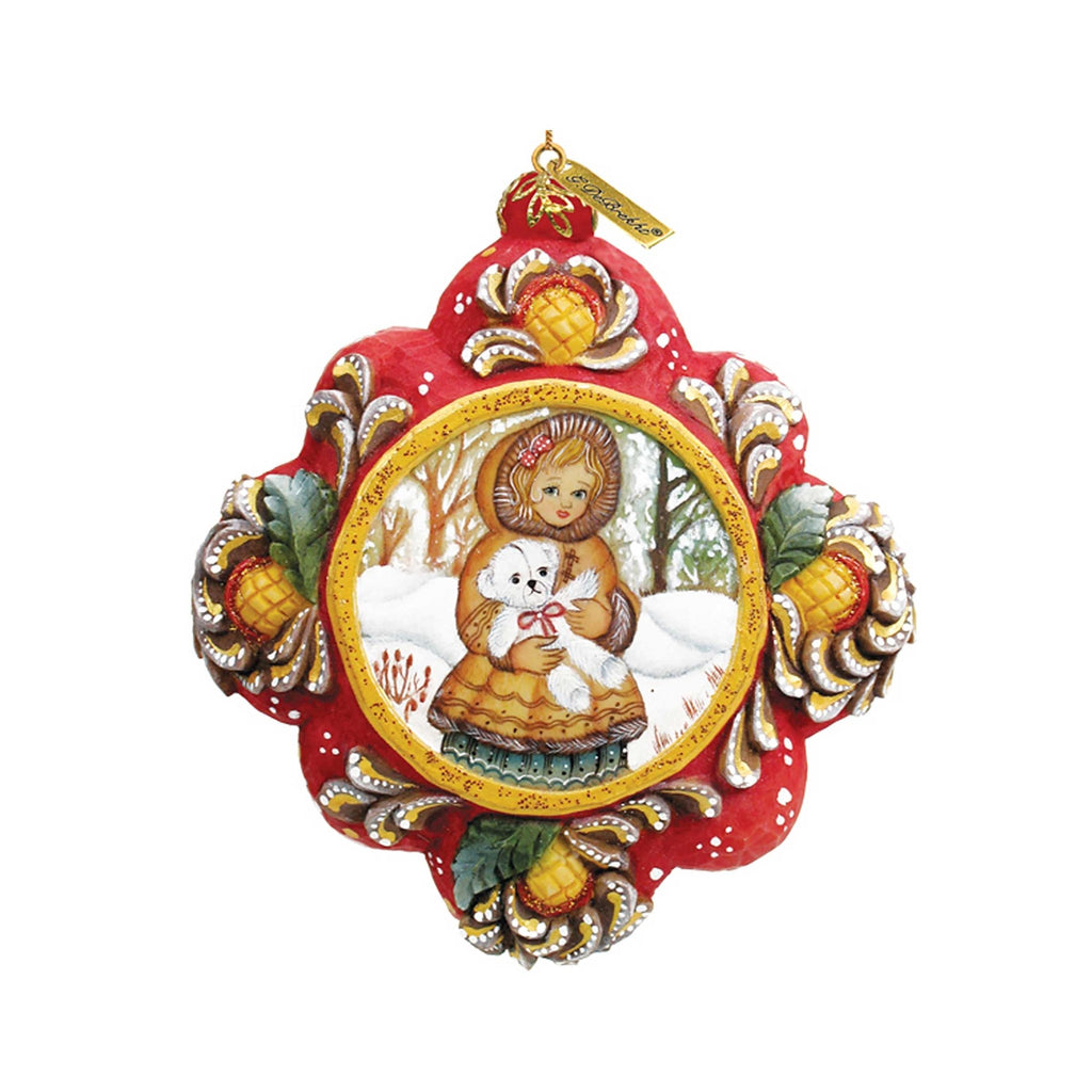 Teddy Bear Girl Treasured Memories Sculpted Hand-Painted Christmas Ornament by G. DeBrekht - Christmas Decor - 6102521 - Che Cose Belle