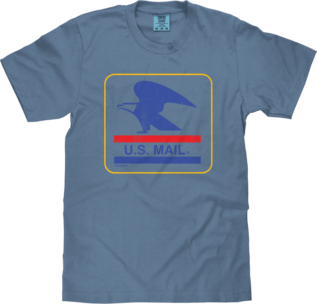 Tee Luv x Comfort Colors USPS U.S. Mail Eagle T-Shirt - Blue Jean - Che Cose Belle