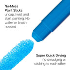 Tempera Paint Sticks, 60 Colors - Che Cose Belle