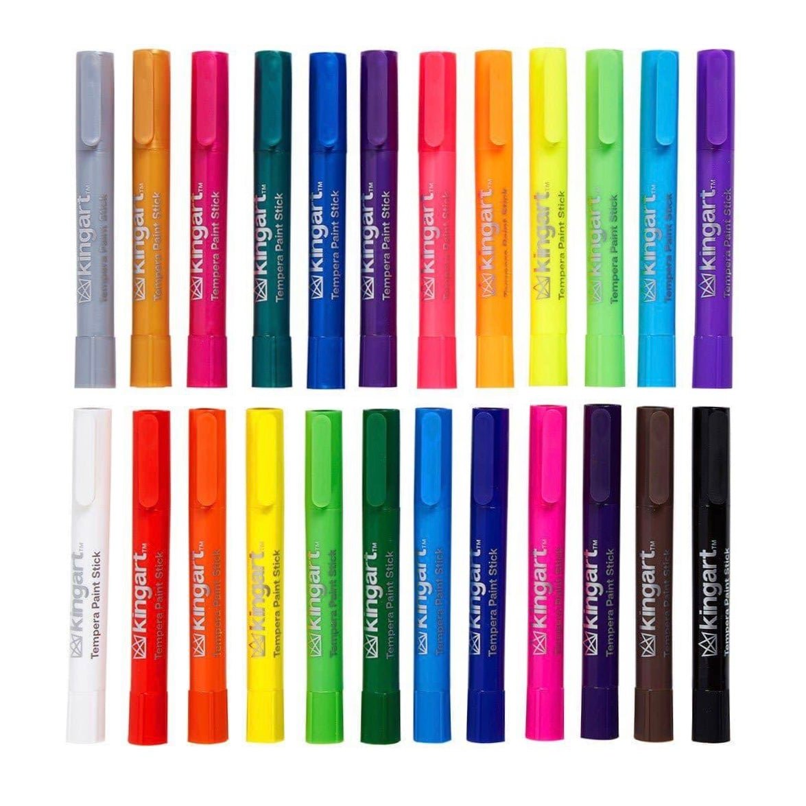 Tempera Paint Thin Sticks, 24 Colors - Che Cose Belle