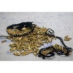 Temple Collar Bib Necklace Boho Tribal Statement With Cotton Tassels Zinc Alloy - Che Cose Belle