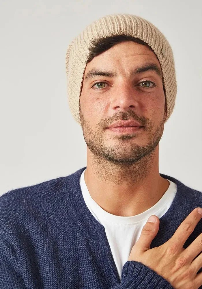 Textured Alpaca Beanie Hat - Che Cose Belle