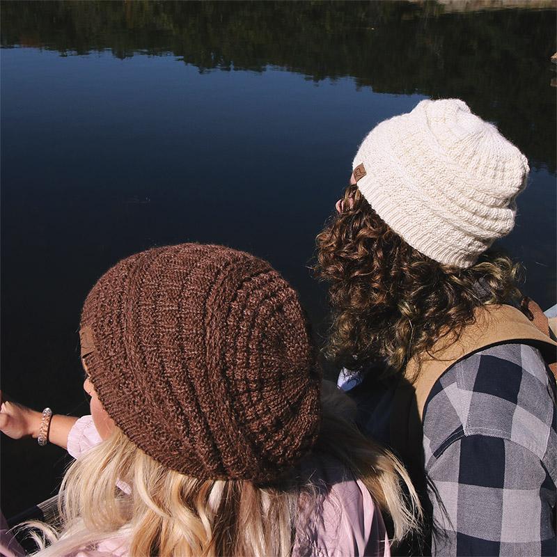 Textured Alpaca Slouch Beanie - Che Cose Belle
