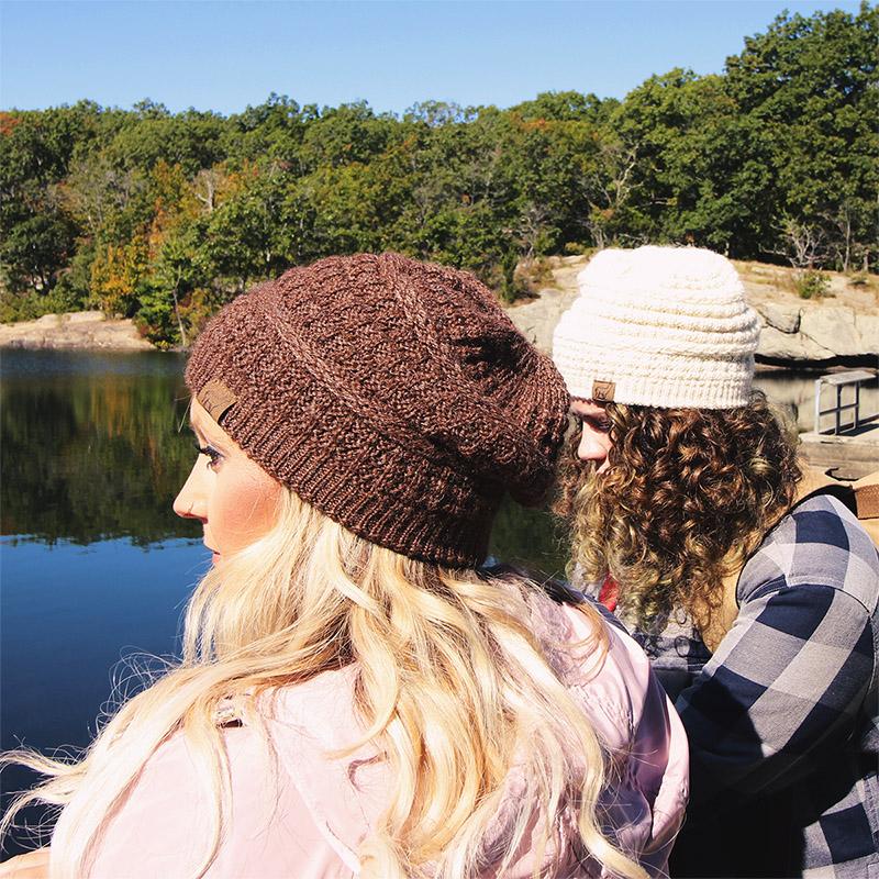 Textured Alpaca Slouch Beanie - Che Cose Belle