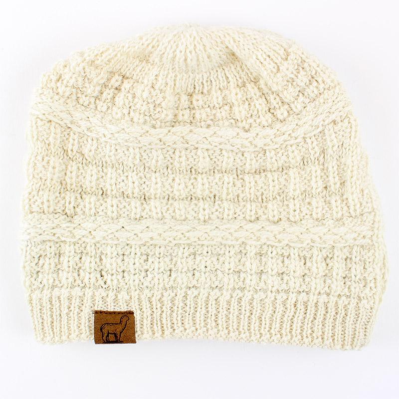 Textured Alpaca Slouch Beanie - Che Cose Belle