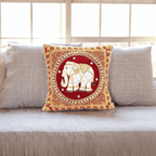 Thai Elephant Embroidered Pillow Cover - Thailand - Che Cose Belle