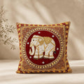 Thai Elephant Embroidered Pillow Cover - Thailand - Che Cose Belle