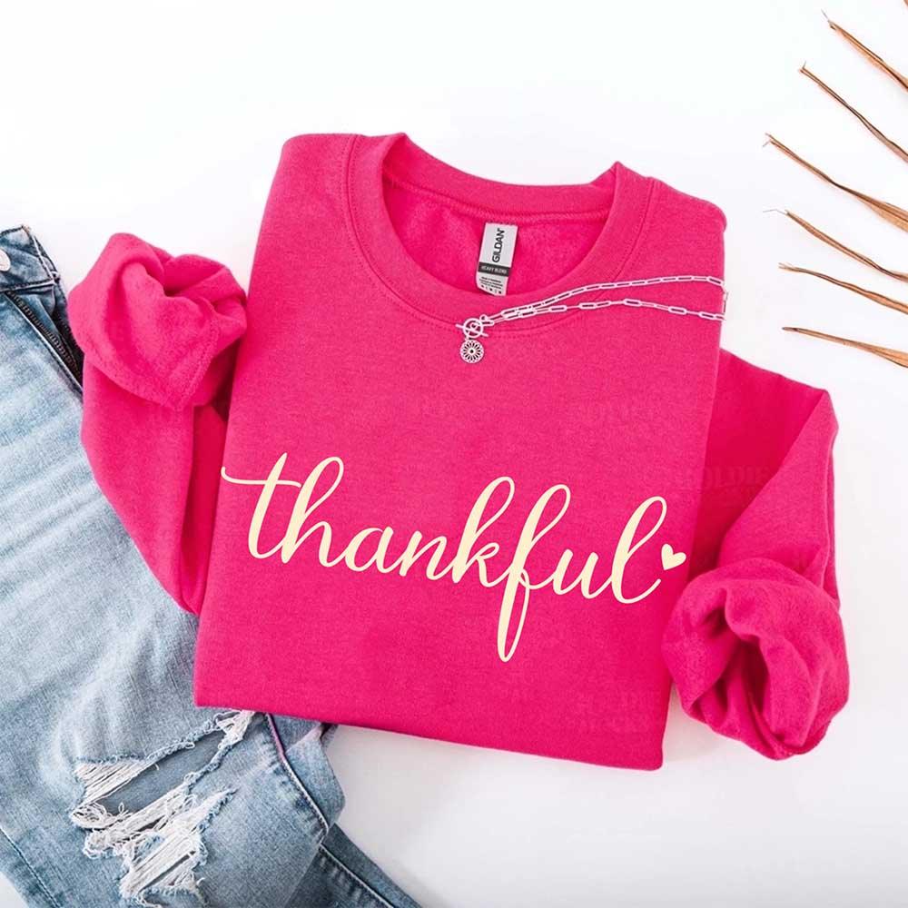 Thankful Sweatshirt for Women - Cozy Thanksgiving Gift Sweater - Che Cose Belle