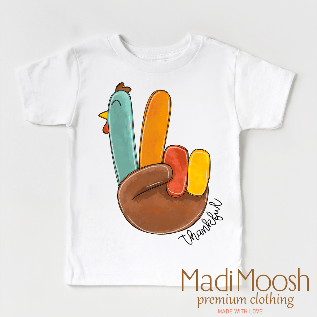 Thankful Turkey Thanksgiving Shirt - Thanksgiving Tee - Che Cose Belle